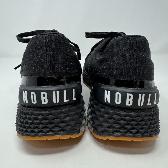 NOBULL Allday Ripstop Black Gum Shoes Comfortable Gym Sneakers Training Men's 13 - Picture 7 of 11
